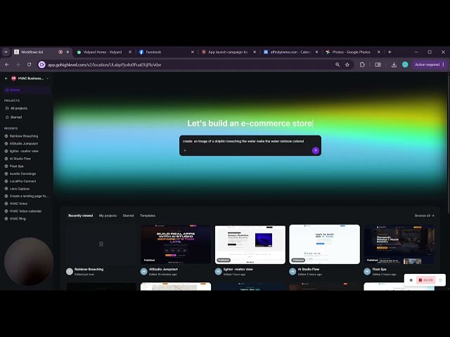 AI Studio Go High Level- 3 Steps to your first App, web page, or dashboard