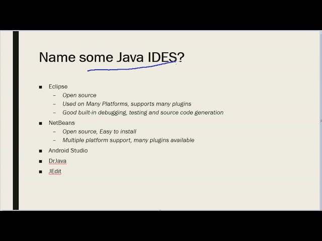 Java IDEs