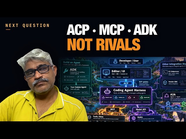 ACP vs MCP vs ADK: How Coding Agents, Editors and Tools Connect