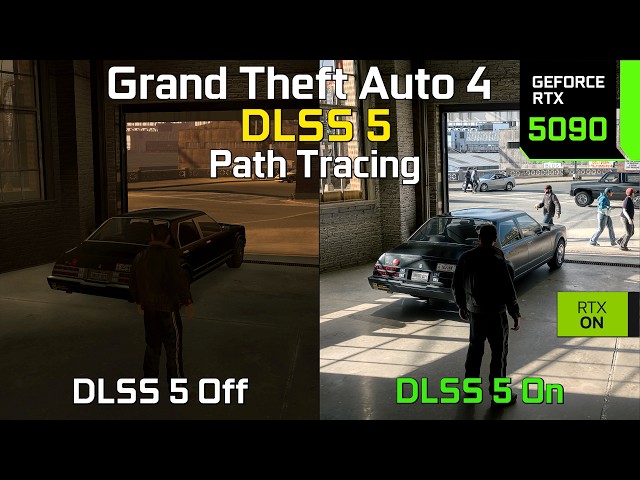 Grand Theft Auto 4 with DLSS 5 + Path Tracing (RTX Remix) - INSANE Difference! - Graphics Comparison