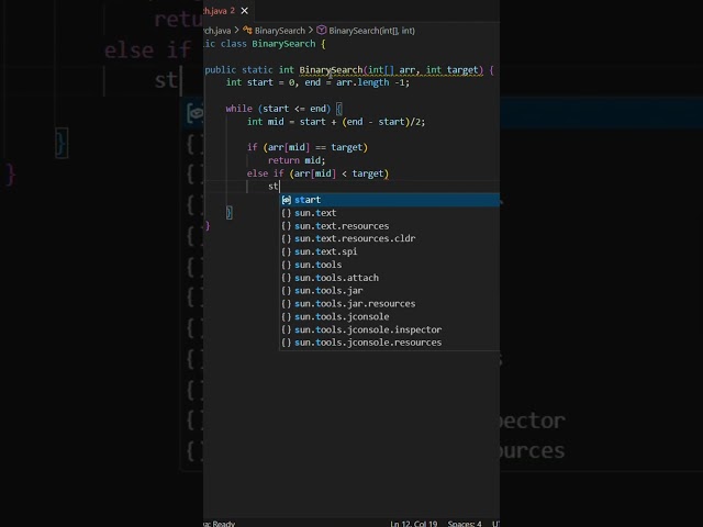 Java DSA 🔍 Binary Search Algorithm