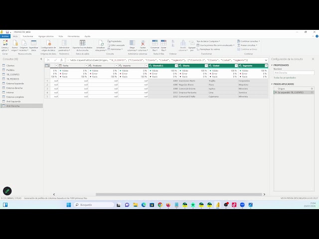 Caso practico - Transformaciòn de datos con Power Query