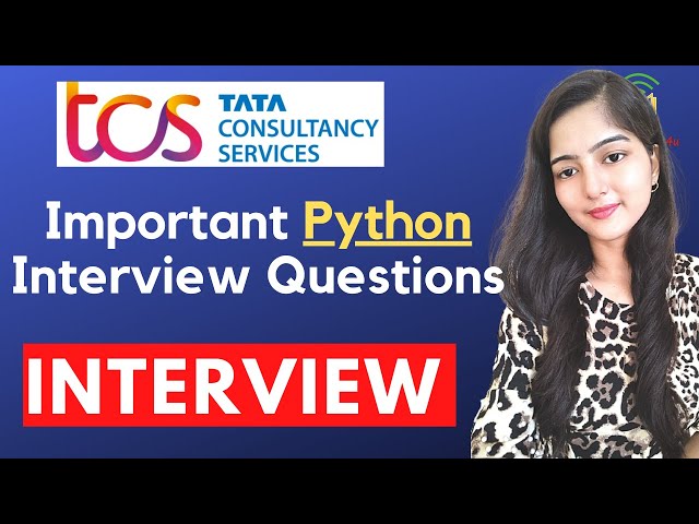 TCS NQT Interview Python Questions | Important python Questions for TCS Intrview