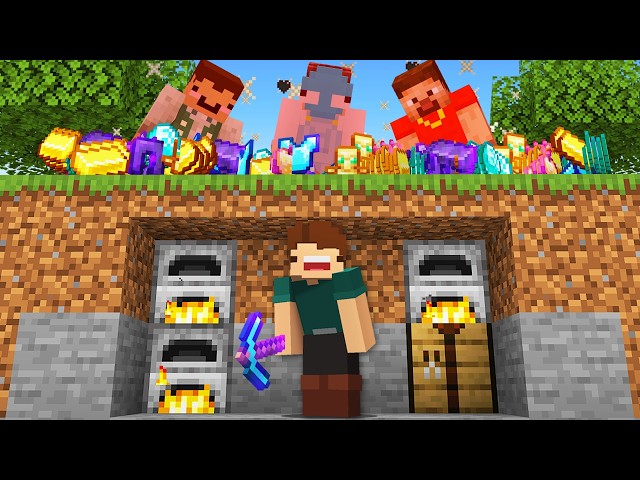Minecraft Manhunt, but Hunters Secretly Drop OP Loot...