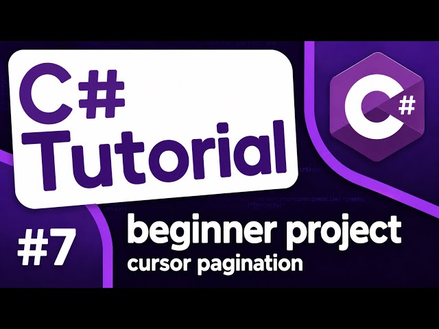 C# Blog API Walkthrough #7 - Cursor Pagination