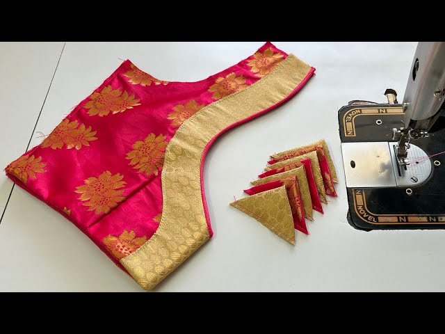 Model Blouse Back Neck Design || Blouse Designs || Cutting And Stitching Back Neck Blouse Design