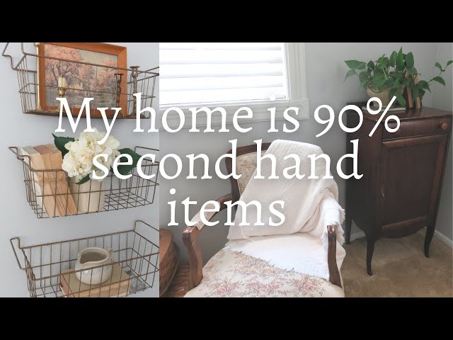 Using second hand items to decorate & furnish my home | Simple Living