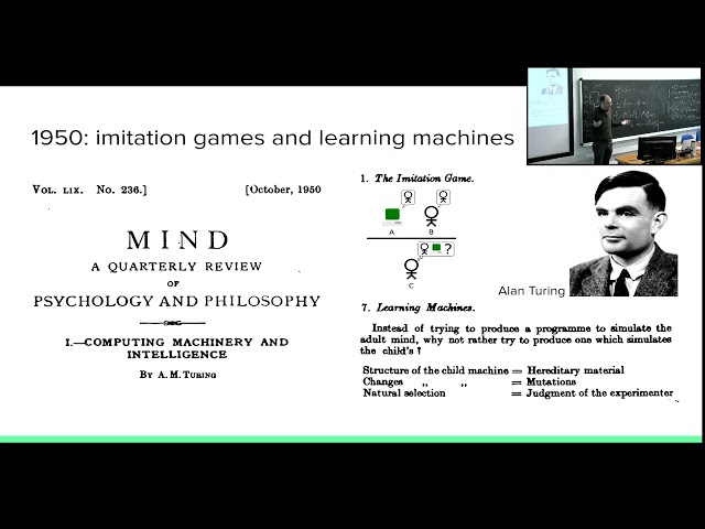 A statistical physics perspective on the theory of machine learning - session 1