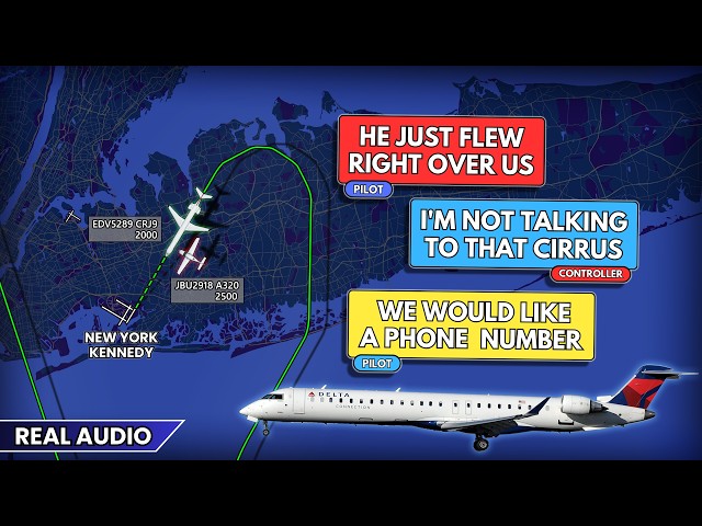 “I don't know what he is doing”. Cirrus flies over Regional Jet on short final at JFK. Real ATC