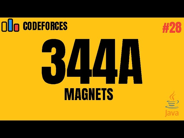 Codeforces 344A - Magnets | Java Solution