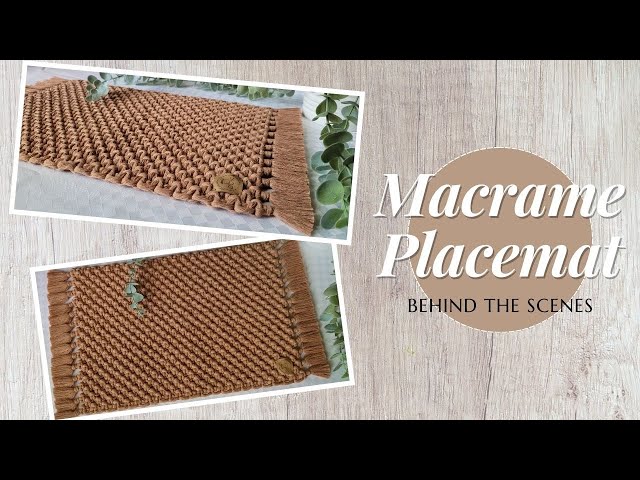 Macrame placemat | Handmade