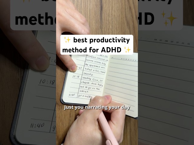 Best ADHD Productivity Method | Interstitial Journaling #adhd #adhdproductivity #adhdtips