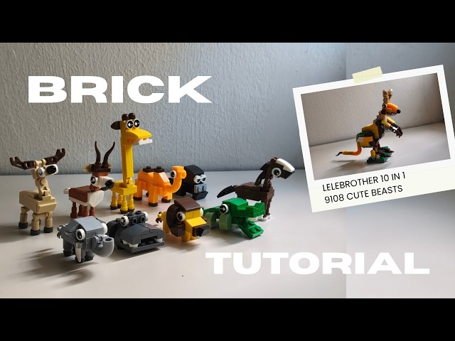 How to Build LELEBROTHER Cute Animal Beasts Code 9108 Step-by-Step Bricks Tutorial | Unofficial Lego