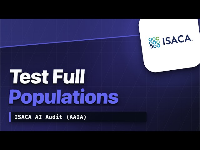 AAIA Course #20: Audit Data Quality and Data Analytics