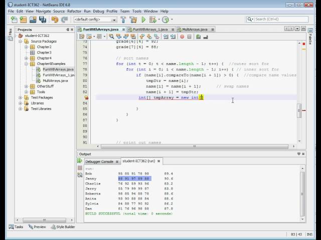 Java Array - Sorting MultiDimensional Arrays