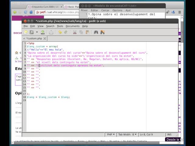 Crea Encuesta 07 - Traduccion texto campos tracker via language.php