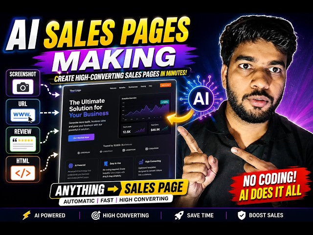 🔥 AI Sales Pages Making | Create High-Converting Sales Pages with AI 🚀