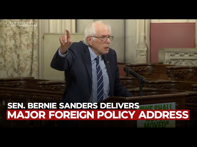 Sen. Bernie Sanders Delivers Major Foreign Policy Address at Historic Riverside Church in NYC