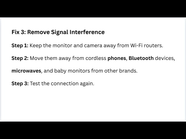 How to Fix VAVA Baby Monitor Connection Issues – Camera Signal Loss & Network Interference
