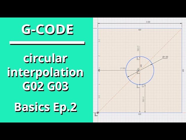 G-Code Basics, Ep. 2 - Circular Interpolation G02 G03