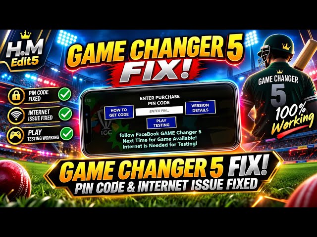 🔥 Game Changer 5 v4.4|Beta Version|Code Issue Fixed|H.M Edits5