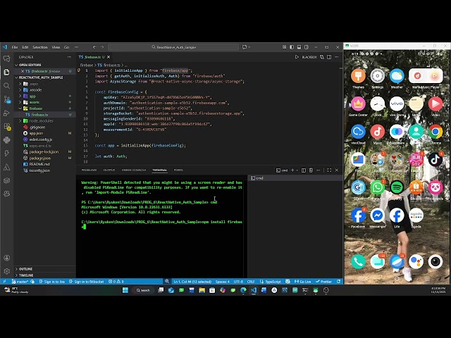REACT NATIVE - LOG IN AND SIGN IN TUTORIAL WITH FIREBASE INTEGRATION.