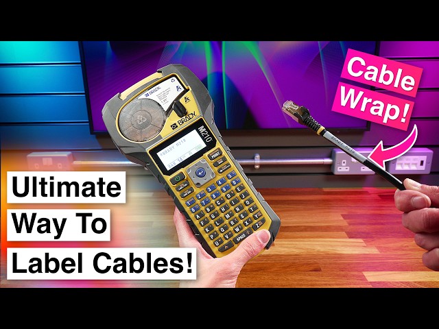 The Ultimate Way to Label Cables! — Brady M210 & Self-Laminating Wire Wrap Labels!
