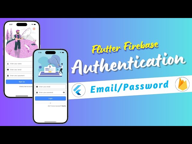 Email And Password Authentication Firebase Flutter | Flutter Firebase Email Login
