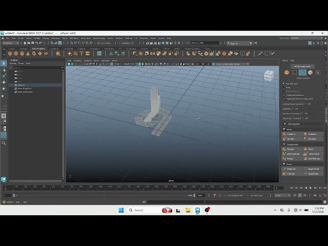 How to create Curve Knot in Maya 2027 tutorial