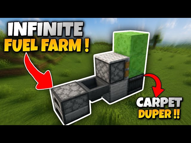 Minecraft Infinite Fuel Farm 🔥 | Carpet Duper 1.21+ | Easy & Fast
