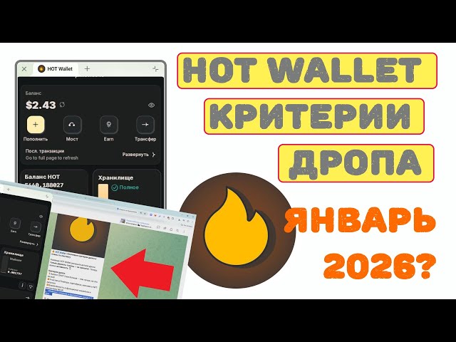 HOT WALLET DROP CRITERIA - JANUARY 2026?