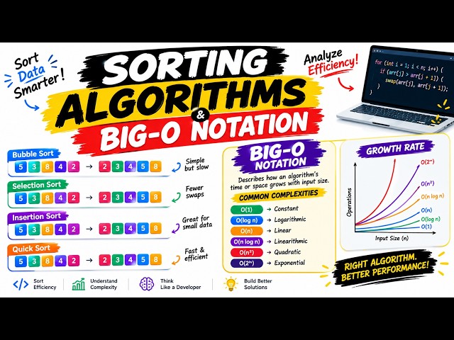 Sorting Algorithms, Big-O Notation