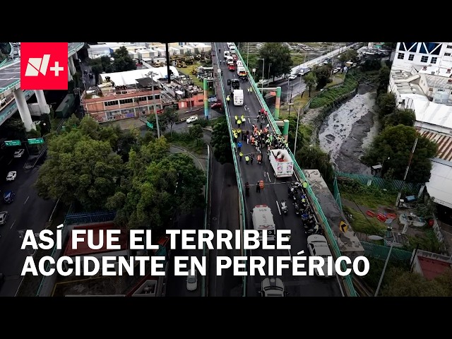 Rollover on Periférico Second Level leaves 16 workers injured