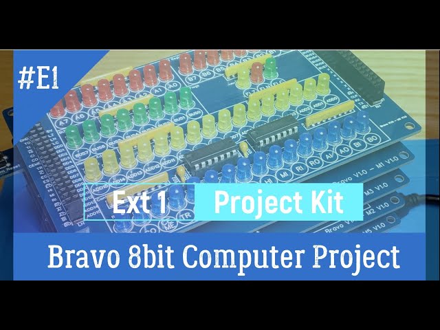 Bravo 8bit computer-Project Kit  ,inspired by Minimal Project and Ben Eater's 8bit computer