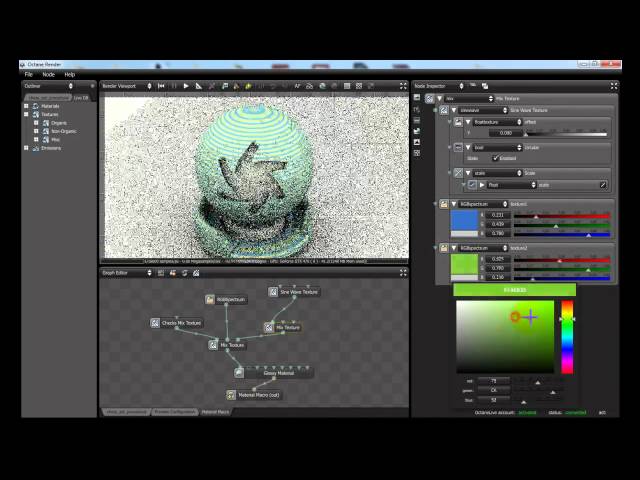 OCTANE NODE GRAPH EDITOR BASIC TUTORIAL