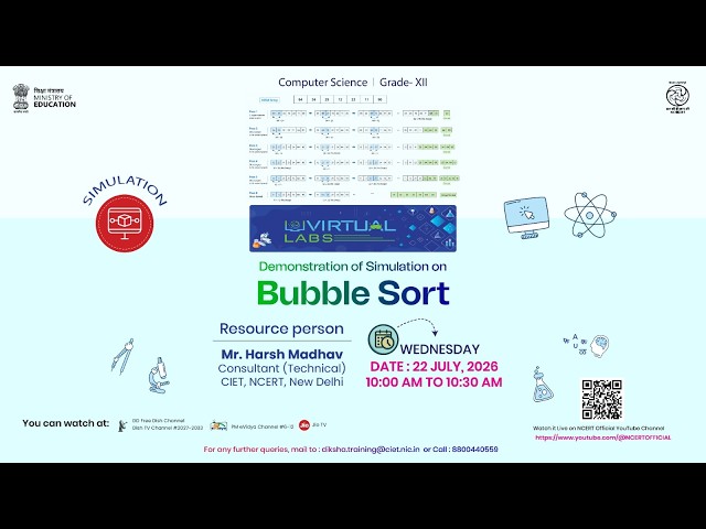 Demonstration of Simulation on Bubble Sort