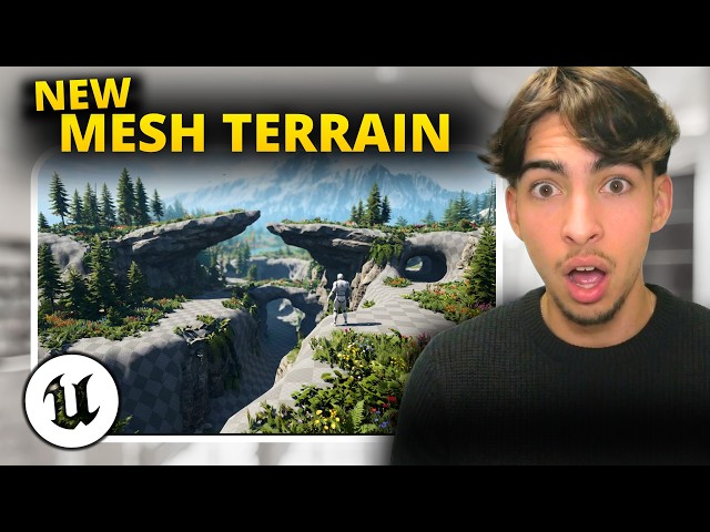 Unreal Engine's New Terrain System Changes EVERYTHING (UE5 Mesh Terrain)