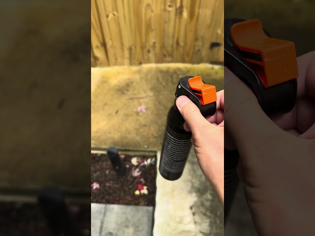 BURN Pepper Spray Self Defense Fogger, Max Strength Heavy Duty Portable Fire Master Canister - 10oz