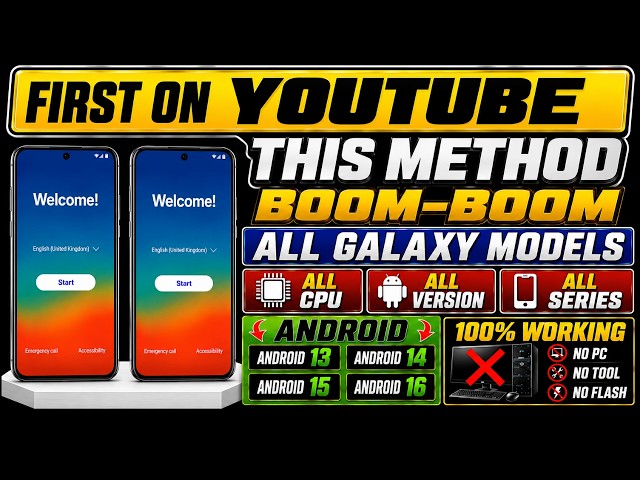 First On Youtube!! Samsung FRP Bypass 2026 All Android 13 To 16 | No PC Needed | Frp Lock Removal