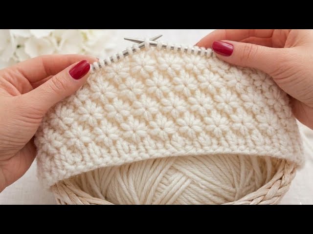 Wow! 🎯🎯🎯 The Easiest and Fastest Knitting Stitch Ever! So Beautiful!