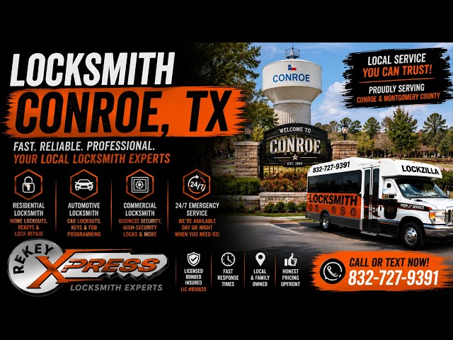 Locksmith in Conroe Tx ReKey Xpress Locksmith