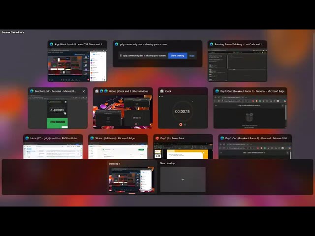 AlgoWeek 1 | Day 1 | Time & Space Complexity | Array Basics | Vector Basics | GDGoC BMSIT&M