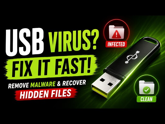 USB Shortcut Virus Removal Guide (2026) | Remove Malware & Recover Hidden Files Fast