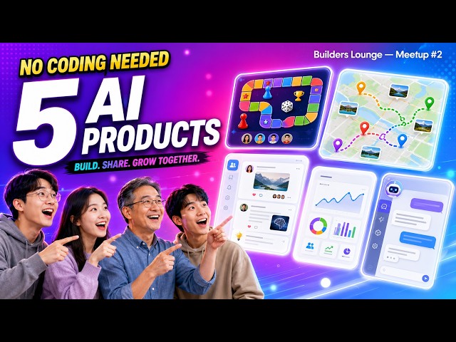 No Coding Needed — 5 Real AI Products Built by Devs & Non-Devs | Builders Lounge Meetup #2