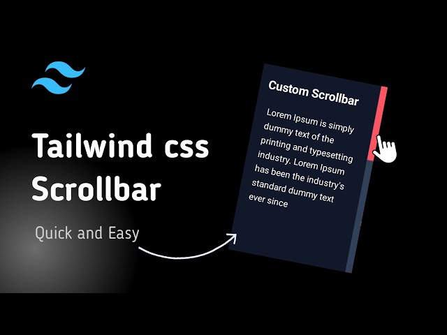 Custom Scrollbar Using Tailwind CSS | Tailwind css Scrollbar