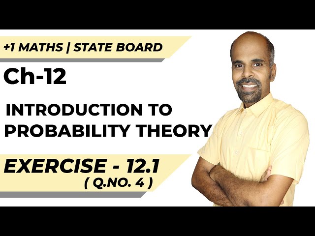 11th | Ex. 12.1 | Q.No.4 | Probability Theory | Chapter 12 | State Board | Ram Maths