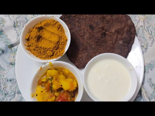 live 🔴🔴 healthy tasty ragi ki roti aur aalu tomato ki sabji