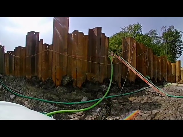 Lift and Set of Arch Foundation Processed