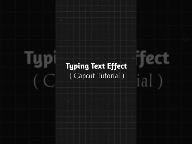Typing Text Effect Capcut Tutorial| Day 14| #shorts #capcut #edit #effects
