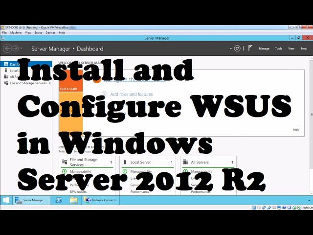 Install and Configure WSUS in Windows Server 2012 R2